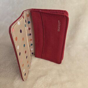 Buxton Women's Polka Dot Tri-Fold Wallet - Red & Multicolor